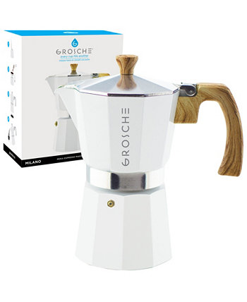 Кофеварка Milano Stovetop Espresso Maker Moka Pot 6 Espresso Cup Размер 9,3 унции Grosche
