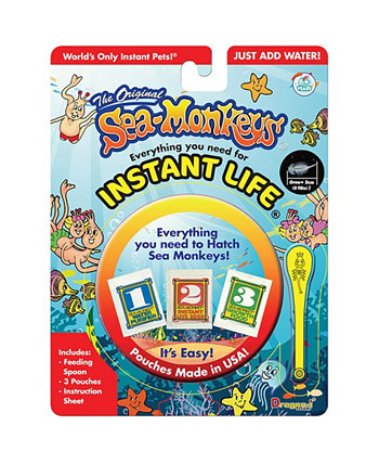 Оригинальный набор для мгновенной жизни Sea-Monkeys - все, что вам нужно, чтобы вывести морских обезьян Sea Monkey's