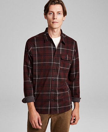 Мужская рубашка обычного кроя на пуговицах в клетку, созданная для Macy's And Now This