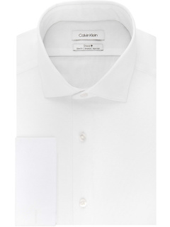 Классическая рубашка приталенного кроя без железа из эластичной ткани с французскими манжетами Calvin Klein