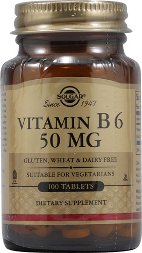 Витамин B6 - 50 мг - 100 таблеток - Solgar Solgar