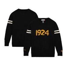 Men's Mitchell & Ness Black Boston Bruins 100th Anniversary Pullover Sweatshirt Mitchell & Ness