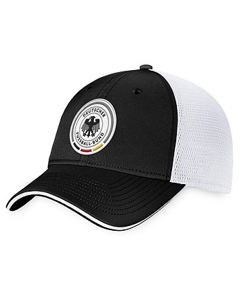 Мужская черно-белая кепка-тракер Snapback сборной Германии Fanatics