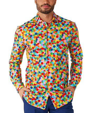 Мужская рубашка с длинным рукавом и рисунком конфетти OppoSuits