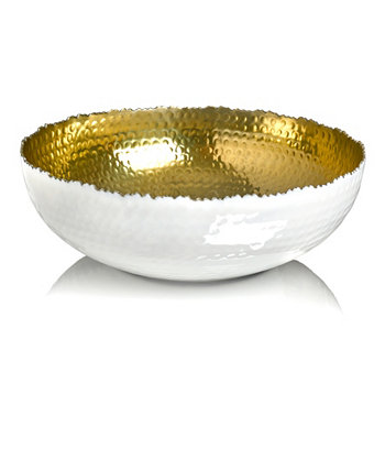 Сервировочная миска из нержавеющей стали с эмалью золотистого цвета Signature Collection Godinger