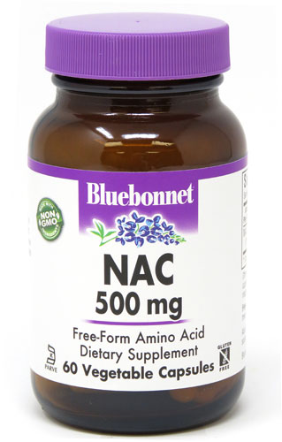 Bluebonnet Nutrition NAC — 500 мг — 60 растительных капсул Bluebonnet Nutrition