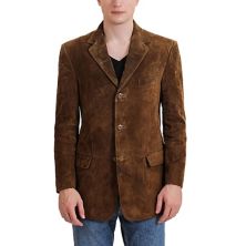 Men's Bgsd Liam Suede  Leather Blazer Jacket BGSD
