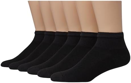 Hanes Men's Hanes Men's Socks, Double Tough Ankle Socks, 6 and 12-Pack Hanes