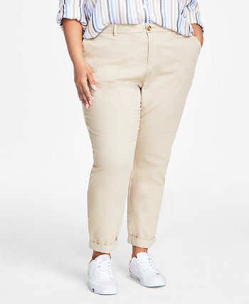 Женские Повседневные брюки Tommy Hilfiger TH Flex Plus Size Hampton Chino Tommy Hilfiger