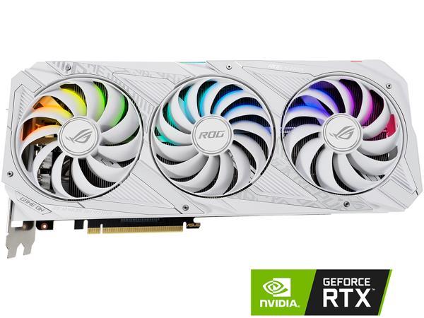 Видеокарта ASUS ROG STRIX GeForce RTX 3080 10 ГБ GDDR6X PCI Express 4.0 x16 ATX ROG-STRIX-RTX3080-O10G-WHITE-V2 (LHR) ASUS