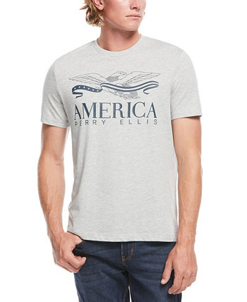 Мужская футболка с принтом орла Perry Ellis America