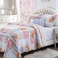 Everly Shabby Chic Стиль Цветочный дизайн Всесезонный комплект одеял лучшего качества Greenland Home Fashions