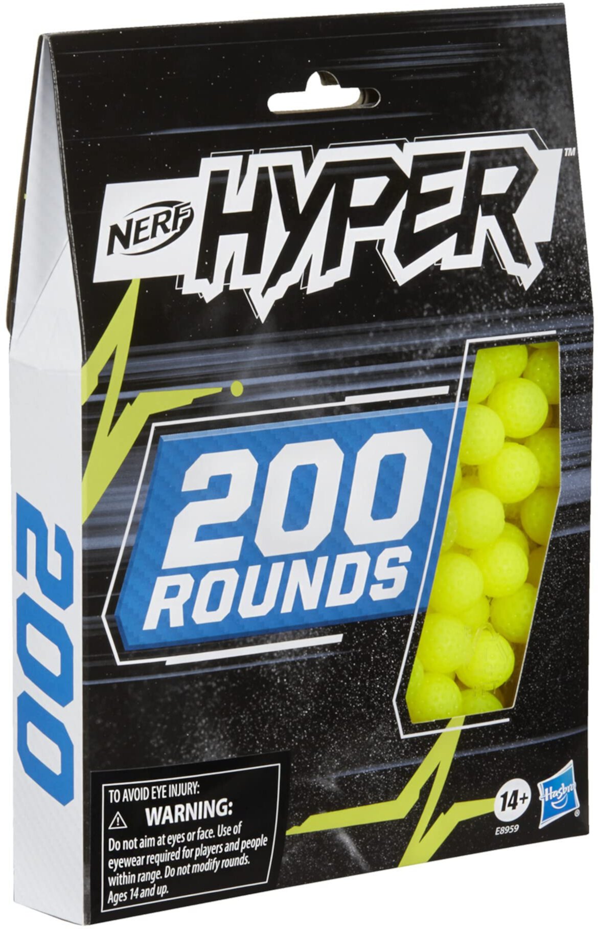 NERF Hyper 200-Round Refill включает 200 Hyper Rounds для использования Hyper Blasters, запаситесь Hyper Games Nerf