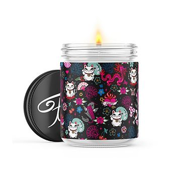 Lucky Kitty - 22-oz Candle Jar - Sea Salt & Peony Miss Fluff