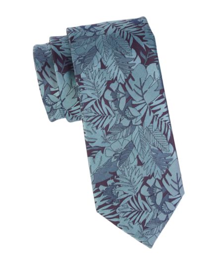 Шелковый галстук с тропическим принтом Brioni