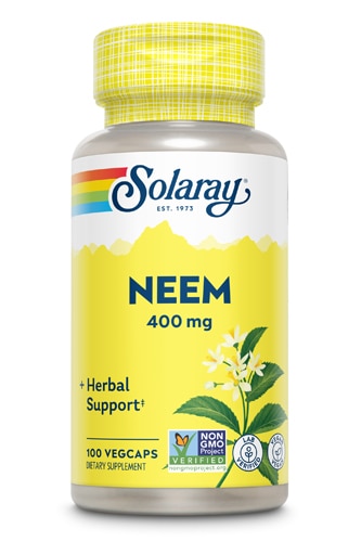 Органически выращенный ним Solaray — 400 мг — 100 растительных капсул Solaray