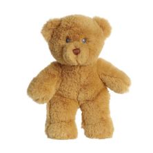 Ebba Medium Fluffy Bear 11&#34; Tan Snuggly Baby Stuffed Animal Ebba