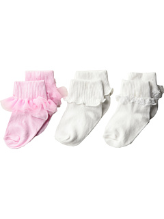 Пачка с рюшами / рябью / кружевами - 3 пары (для младенцев / малышей / маленьких детей / больших детей) Jefferies Socks