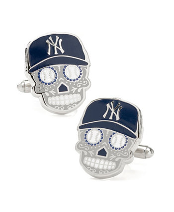 Мужские запонки New York Yankees с сахарным черепом MLB