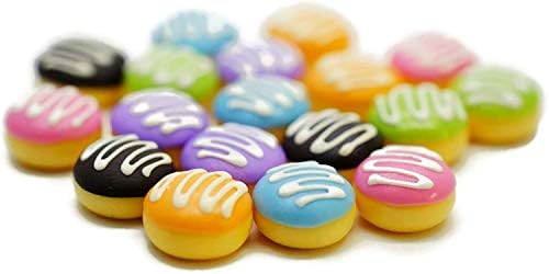 18 Psc Color Cream Donut Dollhouse Miniatures Food Kitchen 1shopforyou