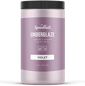 Speedball Underglaze, Amethyst, 16 oz, Made in USA, Lead-Free Color for Pottery and Ceramics, Wide Firing Range Cone 05-10, Food Safe Speedball