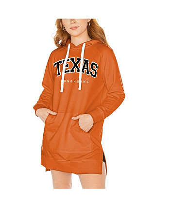 Женское платье-свитшот с капюшоном и регланами Техасского оранжевого цвета Texas Longhorns Take a Knee Gameday Couture