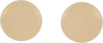 Миниатюрные круглые серьги-гвоздики из 14-каратного желтого золота Bony Levy