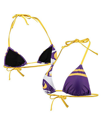 Женский фиолетовый бикини-топ LSU Tigers Wordmark FOCO