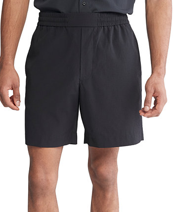 Men's Classic-Fit Textured 7" Seersucker Shorts Calvin Klein