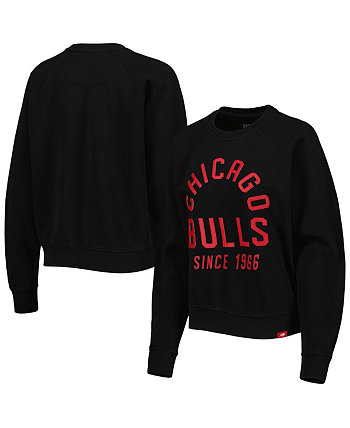 Женский черный пуловер с реглан Chicago Bulls Ashlyn Brava толстовка Sportiqe