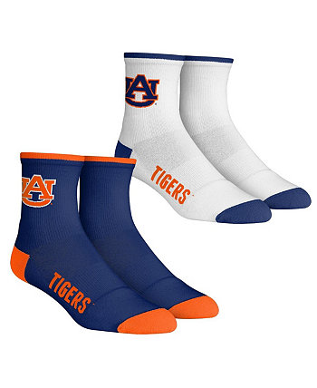 Молодежные носки для мальчиков и девочек Auburn Tigers Core Team, комплект из 2 носков длиной четверть длины Rock 'Em