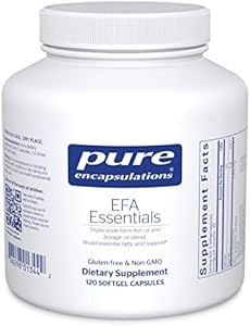 Pure Encapsulations EFA Essentials | Triglyceride-Form Fish Oil and Borage Oil Blend | 120 Softgel Capsules Pure Encapsulations