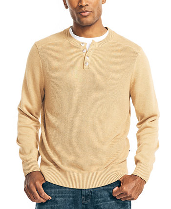 Мужской текстурированный свитер на пуговицах, изготовленный экологически безопасным способом Nautica