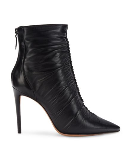 Susanna Ruched Leather Booties Alexandre Birman