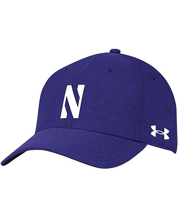 Мужская фиолетовая шляпа Northwestern Wildcats Iso-Chill Blitzing Accent Flex Hat Under Armour