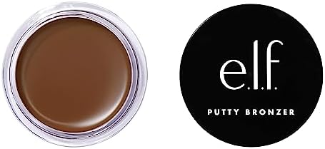 e.l.f. Putty Bronzer, Creamy & Highly Pigmented Formula, Creates a Long-Lasting Bronzed Glow, Infused with Argan Oil & Vitamin E, Beach, Please!, 0.35 Oz E.l.f.