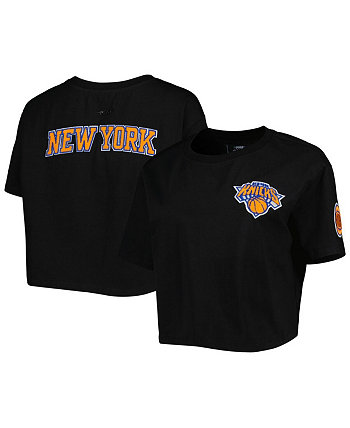 Women's Black New York Knicks Classics Boxy T-shirt Pro Standard