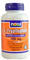Триптофан NOW -- 500 мг -- 60 вегетарианских капсул NOW Foods