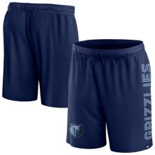 Men's Fanatics Branded Navy Memphis Grizzlies Post Up Mesh Shorts Unbranded