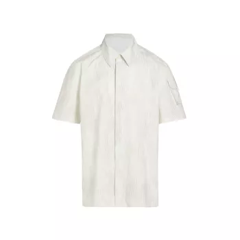 Полосатая рубашка с пуговицами спереди Helmut Lang