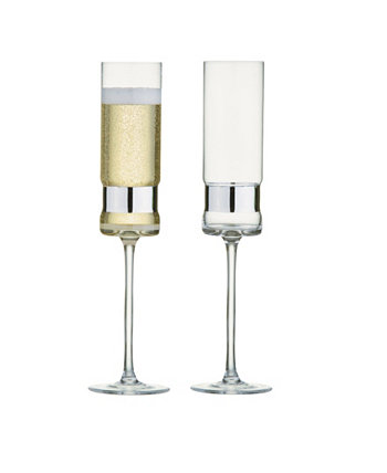 Set of 2 SoHo Champagne Flutes, Set of 2 Anton Studio Designs