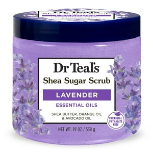 Dr Teal's Shea Sugar Body Scrub with Lavender Essential Oils, 19 oz Dr Teal's