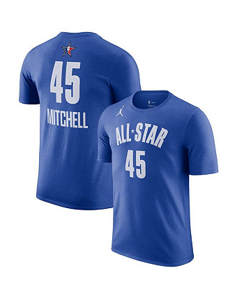 Мужская синяя футболка с названием и номером Матча всех звезд НБА Донована Митчелла 2023 года Jordan