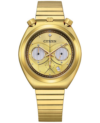 Мужские часы-хронограф Star Wars C-3PO с золотым браслетом из нержавеющей стали 38 мм Citizen