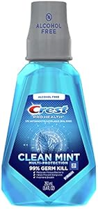 Crest Pro-Health Mouthwash, Alcohol Free, Multi-Protection Clean Mint 1.2 oz (Pack of 2) Crest