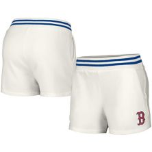 Women's Lusso Style  White Boston Red Sox Maeg Tri-Blend Pocket Shorts Unbranded