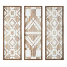 Madison Park Mandal Геометрический декор из деревянных панелей, набор из 3 предметов Madison Park