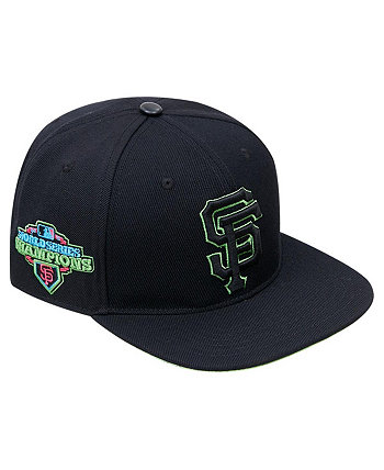 Мужская черная кепка San Francisco Giants Cooperstown Collection Neon Prism Snapback Hat Pro Standard