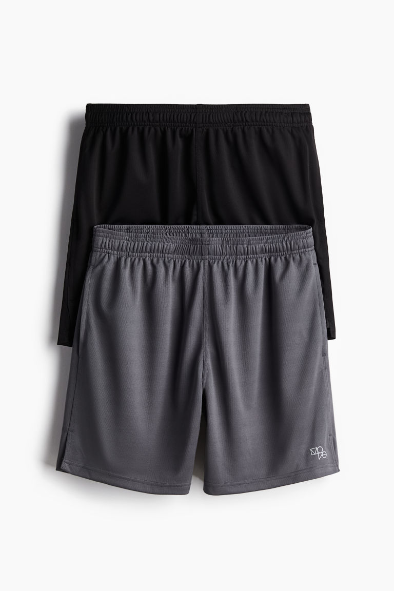 Мужские Спортивные шорты H&M 2-pack DryMove™ Mesh H&M