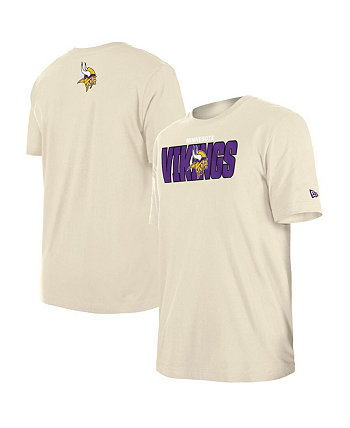 Мужская кремовая футболка Minnesota Vikings NFL Draft 2023 New Era